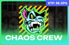 Chaos Crew slot thumbnail with RTP of 96.30%