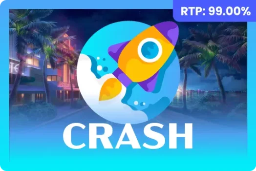 Thumbnail of the crash gambling game with icon of a rocket