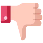 Icon of a Thumb down