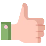 Icon of a Thumb Up