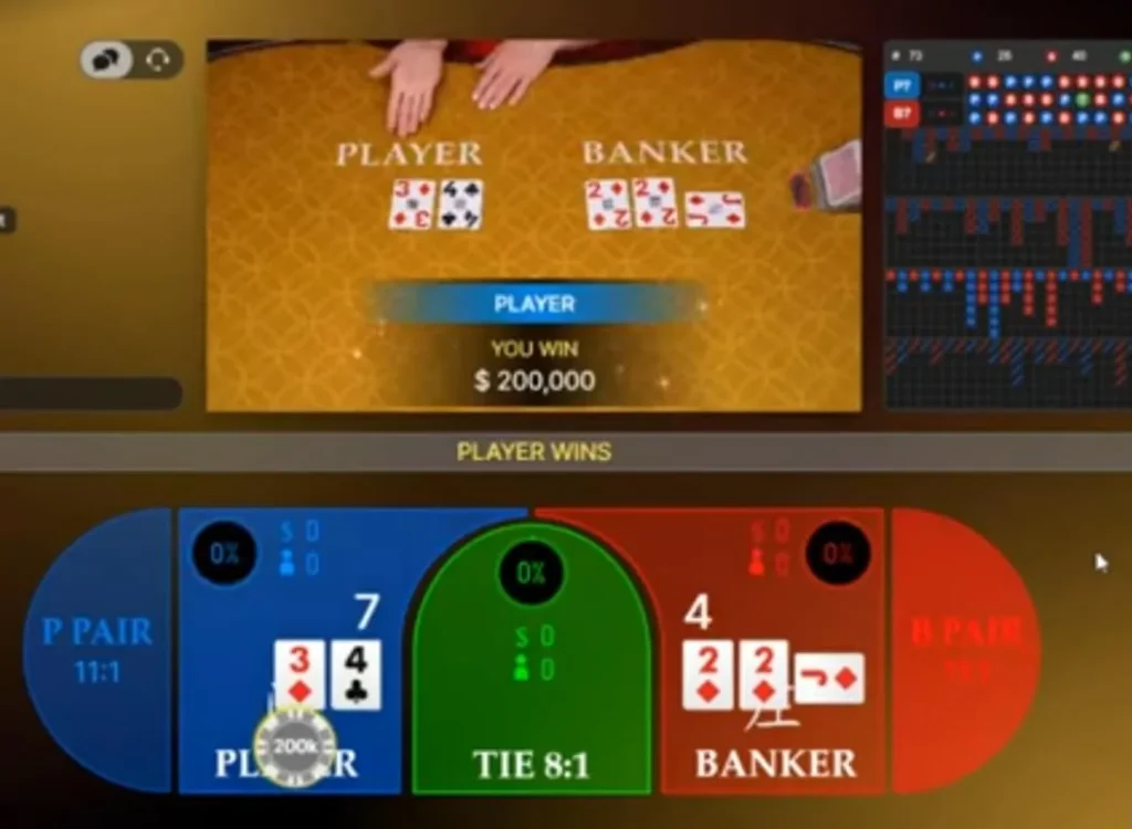 example of a huge win in crypto baccarat