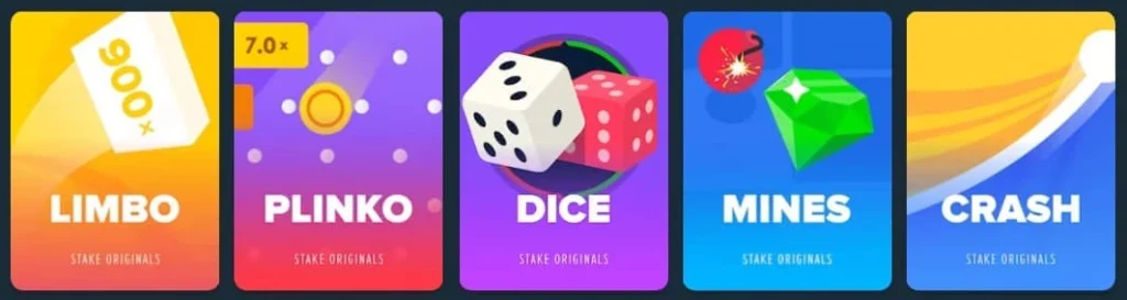 showcase of the best provably fair games on stake